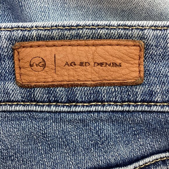 AG-ED Adriano Goldschmied Straight Leg Denim Jeans Womens 29R Medium Wash Stretc - Picture 8 of 12